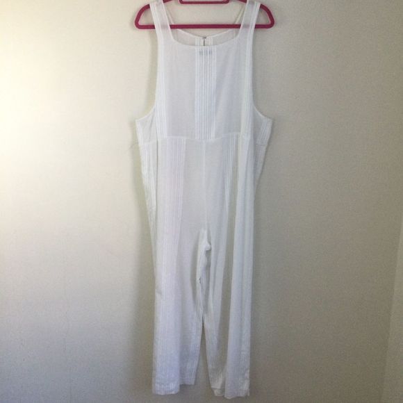MADEWELL Esperanza Cover Up Jumpsuit Wide Leg One Piece Semi Sheer Size S - Picture 3 of 6